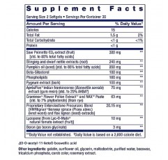 Life Extension Ultra Prostate Formula, 남성용 쏘팔메토, 피지엄, 쏘는 쐐기풀 뿌리, 리코펜, 전립선 기능을 위한 11가지 영양소, 비 GMO, 글루텐 프리, 소프트젤 60개