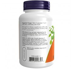 NOW 보충제, 체리 농축물(Prunus serotina)750 mg, 10:1 과일 농축물, 90 식물성 캡슐