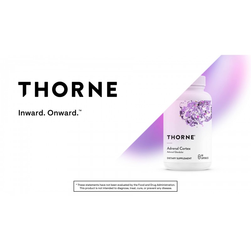 Thorne Research - 부신 피질 - 코티솔 관리 지원을 위한 부신 지원 보충제 - 여성과 남성을 위한 건강한 부신 기능 지원 - 60 캡슐