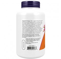 NOW 보충제, 판토텐산(비타민 B-5) 500 mg, B 복합 비타민, 250 캡슐