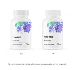 Thorne Ferrasorb - 필수 영양소가 함유된 철분 36mg - 완전한 혈액 생성 포뮬러 - 최적의 흡수를 위한 원소 철분, 엽산, B 및 C 비타민 - 글루텐 프리 - 60 캡슐