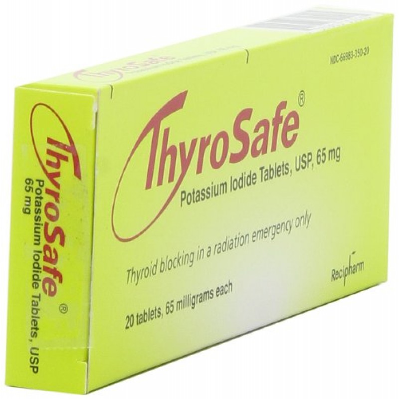 Thyrosafe 요오드화 칼륨 정제, 65 Mg, 20개입