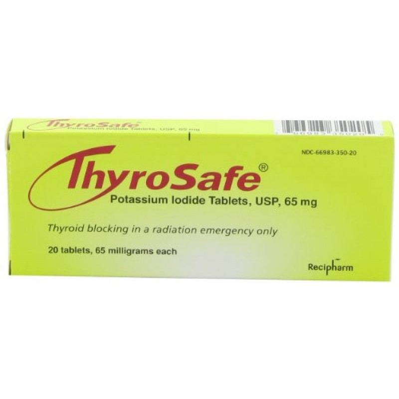 Thyrosafe 요오드화 칼륨 정제, 65 Mg, 20개입