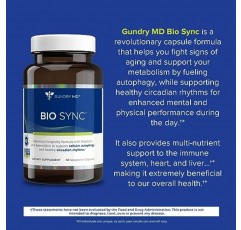 주간 에너지를 위한 Gundry MD® Bio Sync 보충제, 집중력과 기억력 지원†* - (30회 제공량)