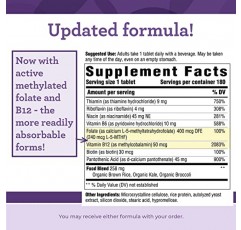 INNATE Response Formulas, B 복합체, 비타민 B 보충제, 비 GMO 프로젝트 인증, 비건, 180정