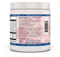 L-ARGININE PRO, L-아르기닌 보충제 - L-아르기닌 5,500mg + L-시트룰린 1,100mg, 분말(3가지 맛, 3병)