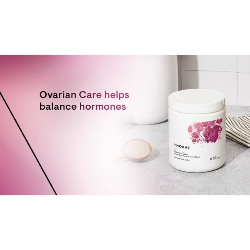 Thorne Ovarian Care - 여성 건강 - 이노시톨, CoQ10, 엽산 및 폴리페놀 - 건강한 난소 기능 및 생식 건강 증진 - 혼합 베리 - 7.55온스 - 60회분