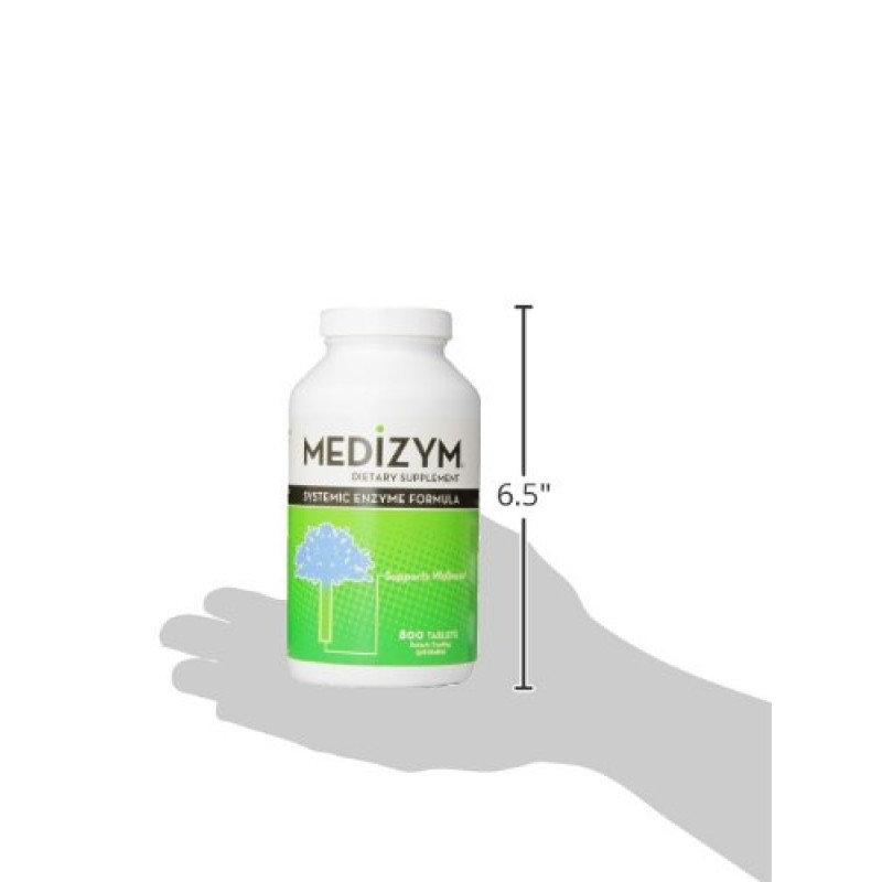 Medizym Systemic Enzyme 800정, 황록색/황갈색