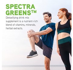 DAVINCI Labs Spectra Greens - 위장 건강 및 면역 체계 기능을 지원하는 음료 믹스 보충제 - 스피루리나, 클로렐라, 포도씨 추출물, 섬유질, 단백질 등 함유 - 채식주의자 - 30회분