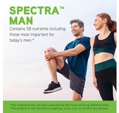 DAVINCI Labs Spectra Man - 면역 체계 기능과 남성의 고유한 요구 사항을 지원하는 건강 보조 식품 - 비타민, 미네랄, 아미노산, 허브, 소화 효소 및 지방산 함유 - 240정