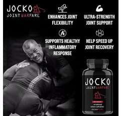 Jocko Fuel 관절 지원 보충제 - 강황 및 보스웰리아 함유 관절 통증, 이동성 및 유연성을 위한 글루코사민 MSM(180 캡슐)