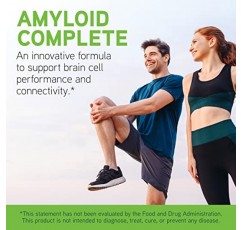 DAVINCI Labs Amyloid Complete - 인지 기능, 뇌 건강 및 건강한 노화를 지원하는 식이 보충제 - 초유 추출물, 커큐민 추출물 등 포함 - 글루텐 프리 - 90 채식 캡슐