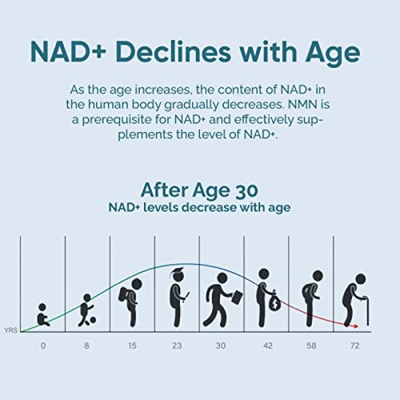 solodate NAD 보충제 99% 순도, 4-in-1 업그레이드된 NAD 레스베라트롤 보충제 1회 제공량당 최대 노화 방지, 에너지 및 면역 지원을 위한 1000mg - 3팩