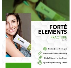 Forte Elements 뼈 골절 보조제 - 의사 처방 - 바닐라 맛 음료 분말 - 글루텐 프리 - 뼈 치유 촉진(15회분)