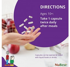 NuBest 키 성장 캡슐 번들: 어린이(8세 이상)를 위한 Doctor Taller 및 어린이(10세 이상)를 위한 Teens Tall 10+ - 매일 우유를 마시는 사람들을 위한 번들 - 키 성장 및 전반적인 건강 지원