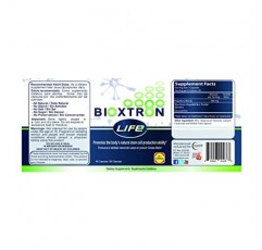 Bioxtron Life Natural AFA 줄기 세포 보충제 90 캡슐 - 조직 및 세포 재생 - 관절통 - 근육통 - 피로