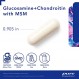 MSM 함유 순수 캡슐화 글루코사민 콘드로이틴 | 연골, 결합 조직 및 관절 건강을 지원하는 보충제* | 120 캡슐