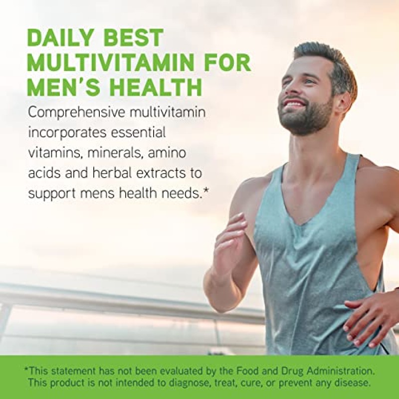 DaVinci Labs - Daily Best Men - 비타민 B6, 비타민 B12 비타민 C, 비타민 K2 등이 함유된 건강 보조 식품 - 채식주의자, 글루텐 프리 - 90 캡슐