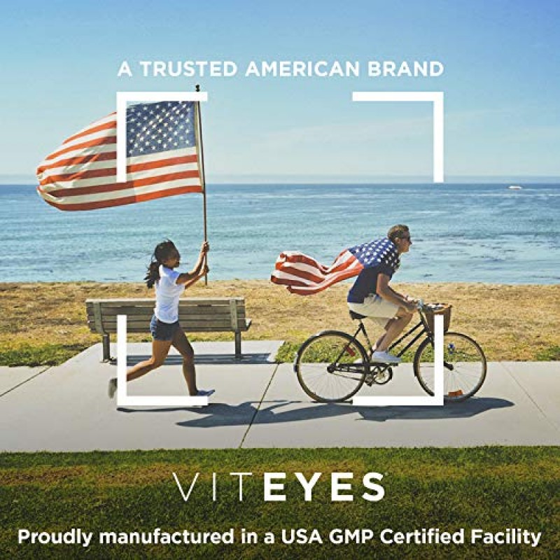 Viteyes Complete Eye & Total Body Health 종합 비타민 영양 보충제, 180 캡슐, 화이트