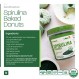 BareOrganics 13132 USDA 유기농 생 스피루리나 분말, 전체 식품 보충제, 글루텐 프리 및 비 GMO, 8온스(3팩)