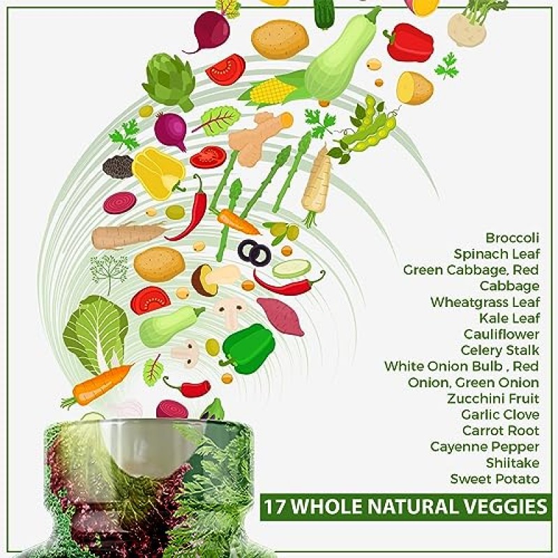 BioPerine이 포함된 매일 강력한 과일 및 야채 보조제 – 면역 지원 및 균형 잡힌 에너지 수준을 위한 90개 과일 및 야채 캡슐, 글루텐 프리, 비 GMO, 완전 채식주의자 친화적, 미국산(2팩)