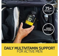 Optimum Nutrition Opti-Men, 면역 지원을 위한 비타민 C, 아연 및 비타민 D, E, B12 남성용 일일 종합비타민 보충제, 240개(포장은 다를 수 있음)
