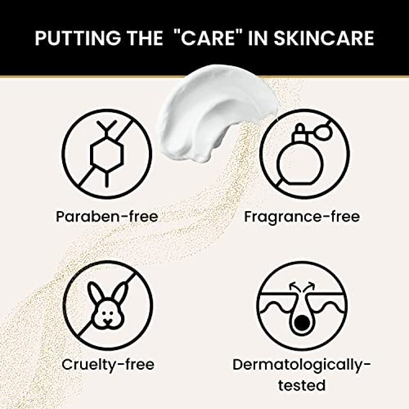 FIÈRA 넥 퍼밍 & 타이트닝 크림 - 목용 안티 에이징 모이스처라이저 - 글리콜산 및 히알루론산, 스쿠알란, 버드나무 껍질 추출물 함유 - 1.69 FL. 온스. / 50ML