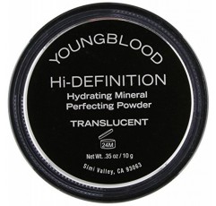 영블러드 클린 럭셔리 코스메틱 하이 데프 하이드레이팅 루스 파우더, 반투명 | 샤인 컨트롤 매트 피니싱 반투명 블러링 파우더 HD 베이킹 세팅 프라이머 | 비건, 잔혹 행위 없음