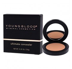 영블러드 클린 럭셔리 코스메틱 얼티미트 컨실러, 미디엄 | 눈 밑 다크 서클 풀 커버리지 브라이트닝 주름 없이 변색 및 잡티 커버 | 비건, 잔혹 행위 없음