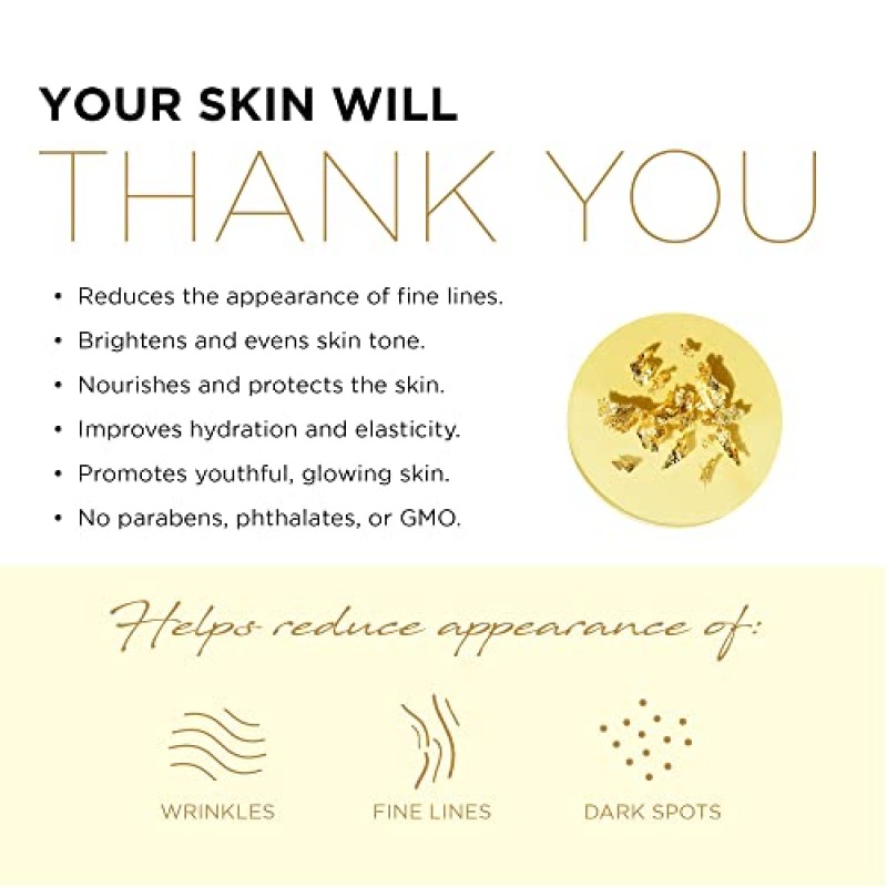 AZURE 24K 골드 및 캐비어 안티 에이징 럭셔리 페이스 마스크 - 수분 공급 및 퍼밍 페이셜 마스크 - 주름 및 잔주름 완화에 도움 - 히알루론산 및 콜라겐 함유 - 한국산 스킨 케어 - 5팩