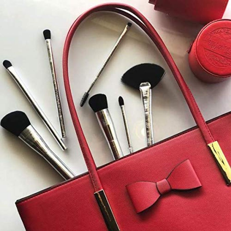 Mirabella 뷰티 프로페셔널 메이크업 브러쉬, 스컬프트 파운데이션 & 컨투어 브러쉬 - 손으로 조각한 브러시드 알루미늄 럭셔리 화장품 브러쉬