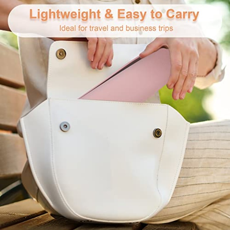 FERYES 여행 메이크업 브러쉬 홀더, 자기 방지 실리콘 휴대용 화장품 페이스 브러쉬 홀더, 여행용 핑크색 부드럽고 매끄러운 메이크업 도구 주최자