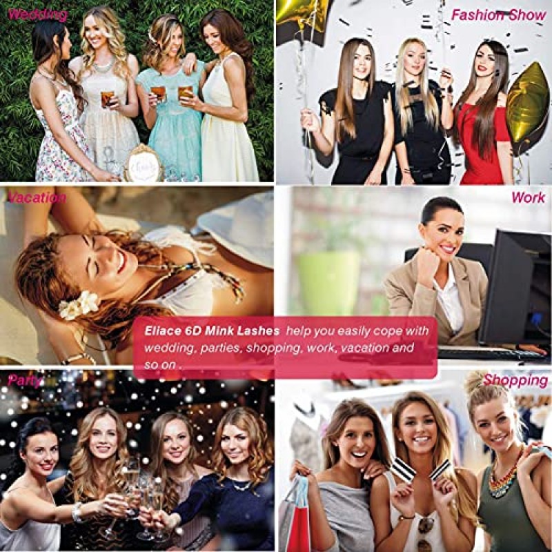 엘리아스 래쉬 30쌍 | 럭셔리 6D 밍크 속눈썹 도매 대량 10가지 스타일 혼합 - 전문 메이크업 가짜 속눈썹 고양이 눈 & 전체 푹신한 가짜 속눈썹 천연 밍크 스트립 속눈썹 팩