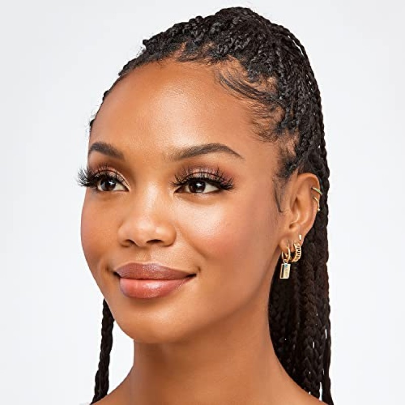 i-ENVY 인조 속눈썹, 밍크 3D 속눈썹 밸류 팩 리얼 밍크 최대 푹신하고 Wispy 럭셔리 글래머러스 내츄럴 룩 재사용 가능한 속눈썹 (03)