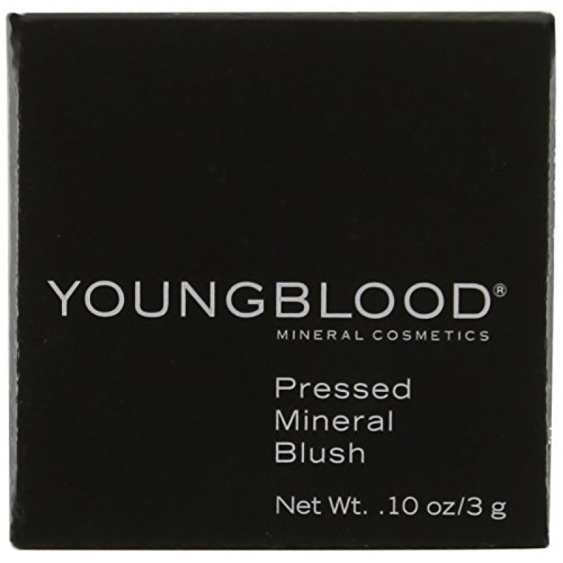 영블러드 클린 럭셔리 코스메틱 프레스드 미네랄 블러쉬, Bashful | 파우더 치크 컴팩트 핑크 미네랄 스킨 브러쉬 내추럴 매트 글로우 로즈 피치 안색 민감성 | 동물실험 없음, 파라벤 없음