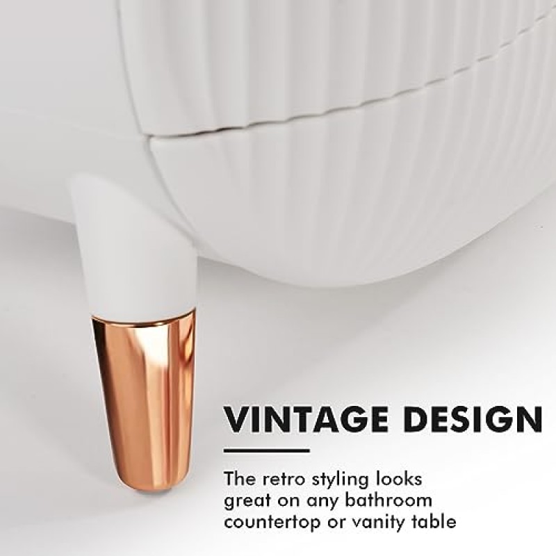 YITONGDA 휴대용 화장품 보관 상자, 화장대용 메이크업 정리함, 욕실용 프레피 스킨 케어 캐디, 옷장 수조, 기숙사, 화장품 디스플레이 랙(흰색).