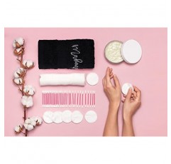 Zuperia 메이크업 리무버 워시 천 - 100% 면 부드럽고 속건성 손끝 페이스 타올 수건, 12 x 12인치. (6팩, 블랙)