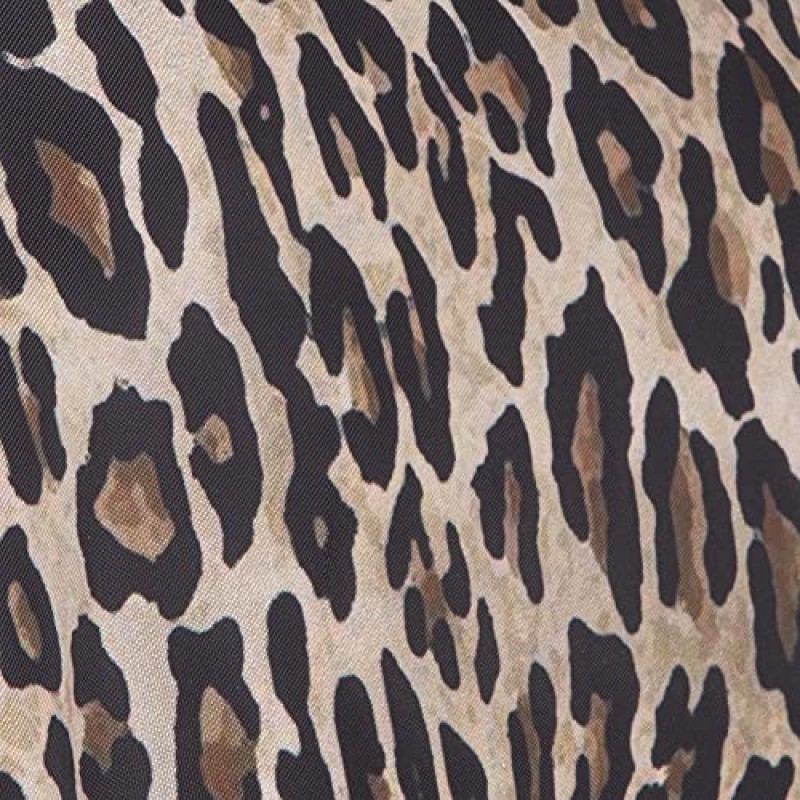 원스 어폰 어 로즈 화장품 가방 세트 3개, 여성용 지갑 사이즈 메이크업 가방, 세면용품 여행 가방, 메이크업 정리함, 여성용 화장품 가방 지퍼가 달린 파우치 세트, 대형, 중형, 소형(브라운 및 블랙 레오파드)