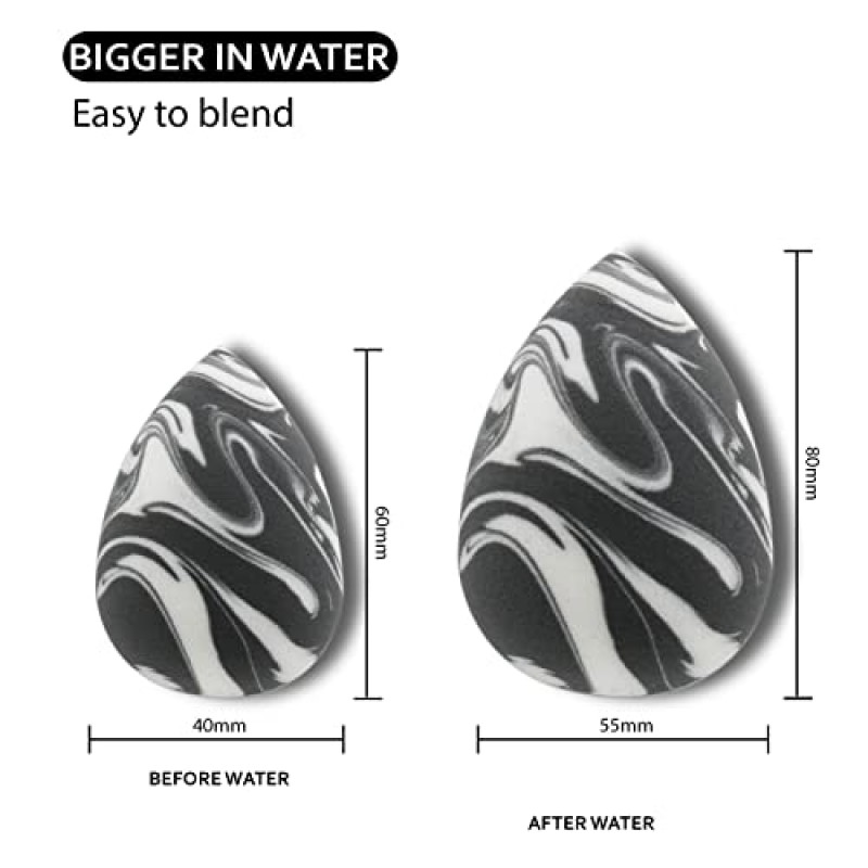 ICANDoIT 10개 메이크업 브러쉬 세트 프리미엄 합성 파운데이션 파우더 컨실러 아이 섀도우 아이브로우 브러쉬, 스펀지, 오일 블로팅 시트 및 럭셔리 Comsetic Bag 여성용 선물