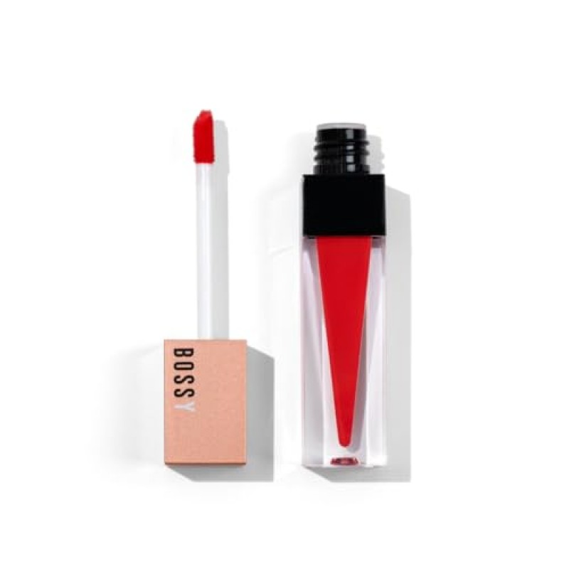 보시 코스메틱 롱래스팅 매트 비건 리퀴드 립스틱 (용기 - 영롱한 코랄 컬러)