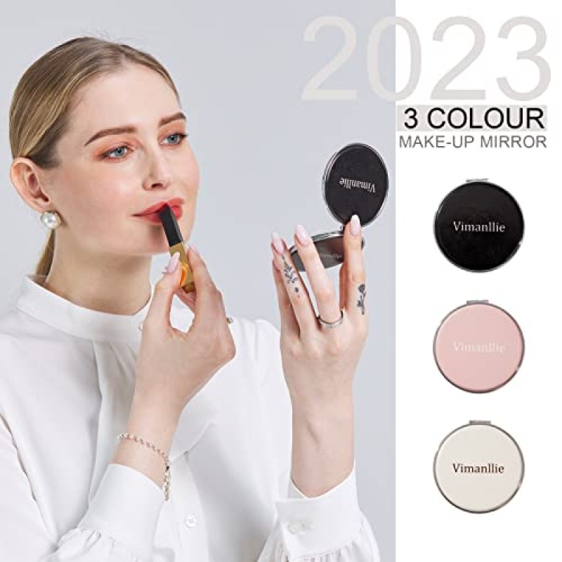 Vimanllie 대형 메이크업 가방 지퍼 파우치 가죽 메이크업 가방 지갑 여행용 화장품 주최자(베이지색 3PCS)