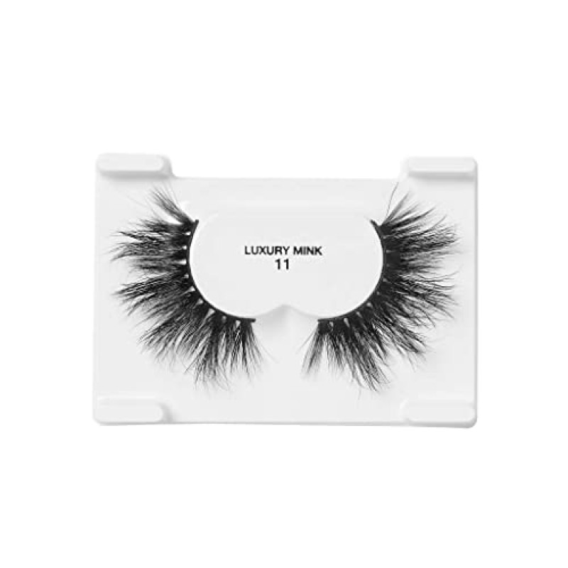i-ENVY 럭셔리 밍크 컬렉션 인조 속눈썹 100% 리얼 밍크 글래머러스 아이 룩 래쉬 최대 푹신함 3D 멀티 컬 앵글(3팩)