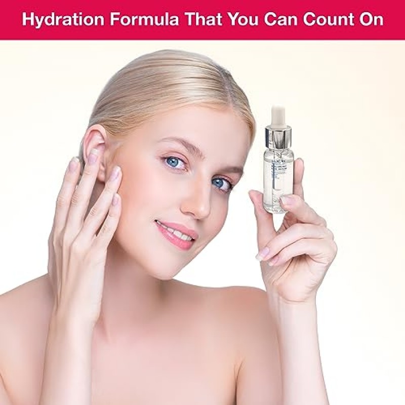 Luxury Beauty Inc 4D 히알루론산 페이셜 세럼 15ml: 노화 방지 모이스처라이저 및 스킨 케어 솔루션 눈밑 지방, 다크 스팟 및 잔주름을 줄이고 처진 피부 퍼밍 주름을 강화합니다