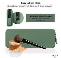 NGCA Creates, 메이크업 브러쉬용 메이크업 브러쉬 홀더, 세척 가능한 실리콘, 메이크업 가방, 메이크업 가방 소형, 메이크업 브러쉬 가방