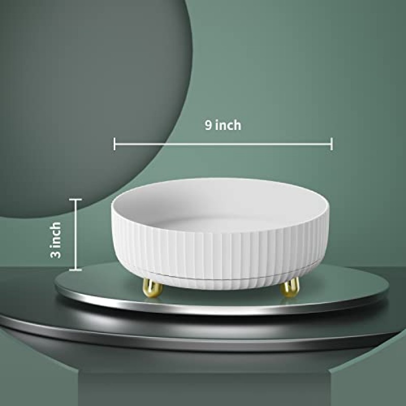 가장 재미있는 메이크업 향수 주최자, 360도 회전 게으른 수잔 화장품 데스크 보관 로션 디스플레이 케이스 보석용 대용량 라운드 선물 트레이