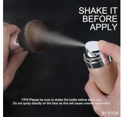 KYDA 에어브러시 파운데이션 스프레이, 실키 파운데이션 미스트 메이크업, 매끄러운 크리미 누드 마감을 위한 결점 없는 커버력, 통기성 블렌딩 가능한 지속 포뮬러, 모이스춰라이징 메이크업 프라이머-#120 클래식 아이보리