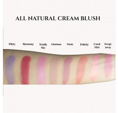 립 & 치크 메이크업 컨투어링을 위한 올 내추럴 크림 블러셔, Flirty
