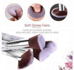 프리미엄 합성 파운데이션 블렌딩 페이스 파우더 블러쉬 컨실러 아이섀도 메이크업 브러쉬 키트(대리석)