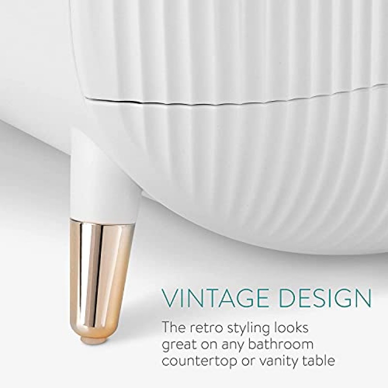 MASSY 달걀 모양(타원형) 메이크업 보관 상자, 조리대 휴대용 세면대 화장품 정리함 프레피 스타일(캘리포니아에서 MBOX 배송)