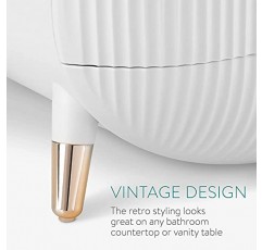 MASSY 달걀 모양(타원형) 메이크업 보관 상자, 조리대 휴대용 세면대 화장품 정리함 프레피 스타일(캘리포니아에서 MBOX 배송)